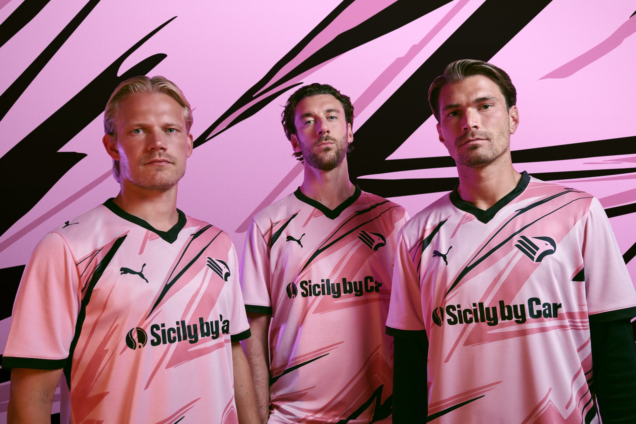 PUMA パレルモFC（Palermo FC）のユニフォームです。 XL PUMA and Palermo FC present the new 2026/27 Home Kit | Palermo F.C.