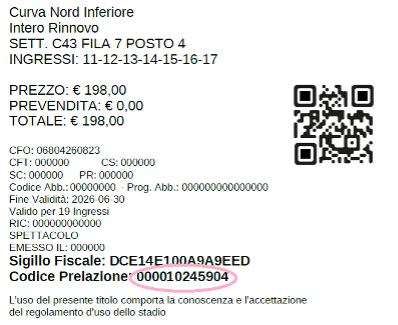 fac simile codice prelazione abbonamenti digitali